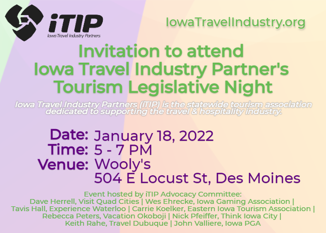 Tourism Legislative Night Invitation