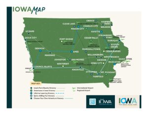Map of 2026 Group Tour Itinerary Routes
