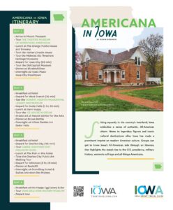 Americana in Iowa Itinerary